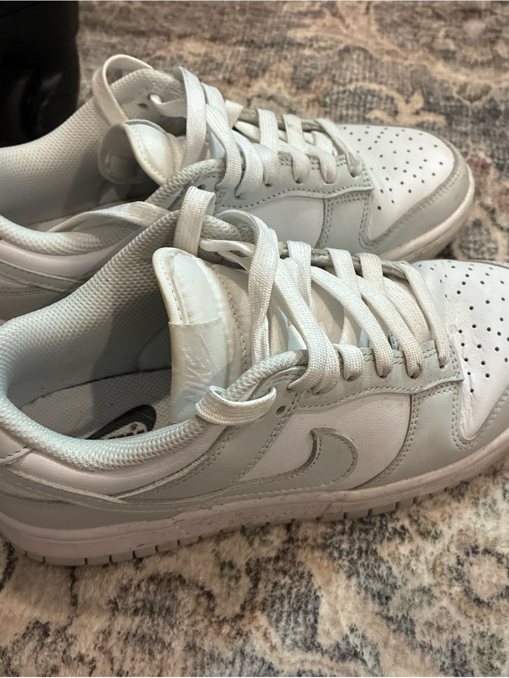 Grey Nike White dunks Low-Top Sneakers